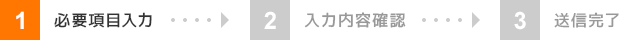 必要項目入力